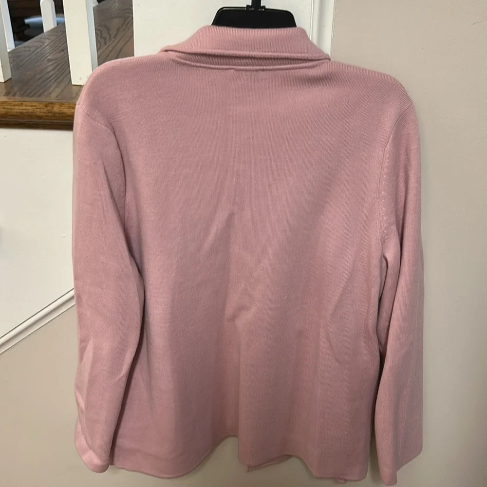 Talbots 🎊Host Pick🎉 Light Pink open cardigan blazer like new - Picture 13 of 16